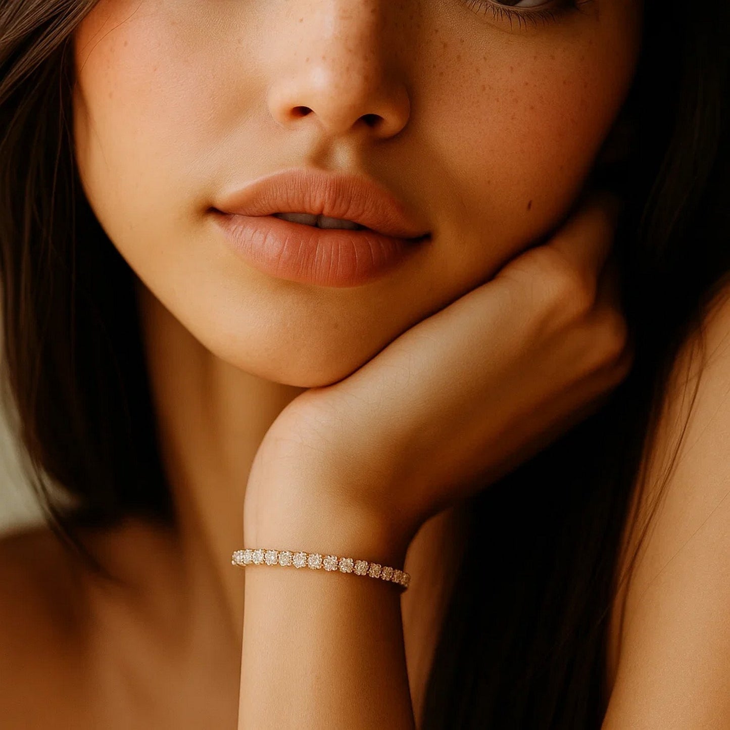 Lab Grown Round Diamond Tennis Bracelet in 14k Yellow Gold (4 cctw F/G VS2/SI1)