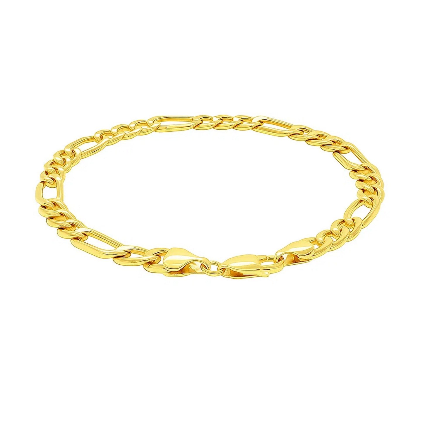 14k Yellow Gold Lite Figaro Bracelet (6.60 mm)