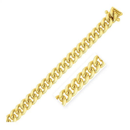 14k Yellow Gold Classic Miami Cuban Bracelet (10.10 mm)