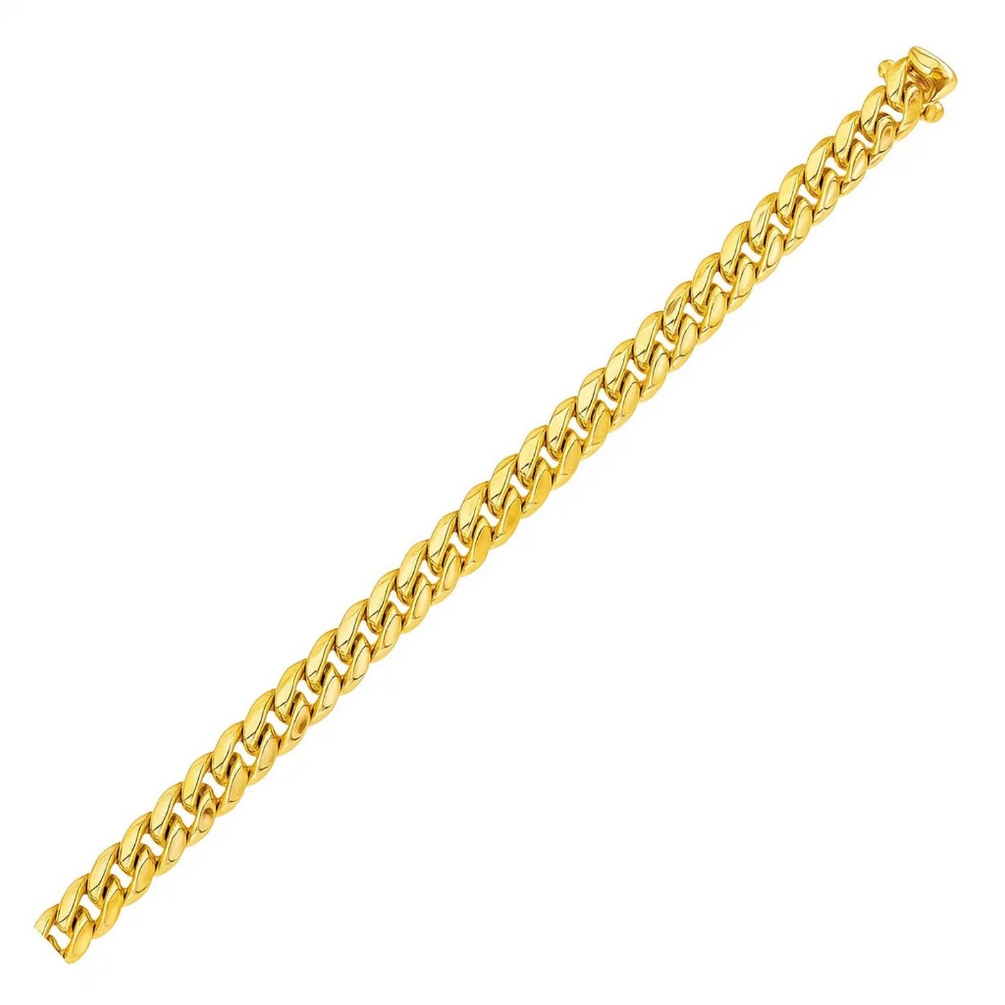 10k Yellow Gold Semi Solid Miami Cuban Bracelet (6.10 mm)