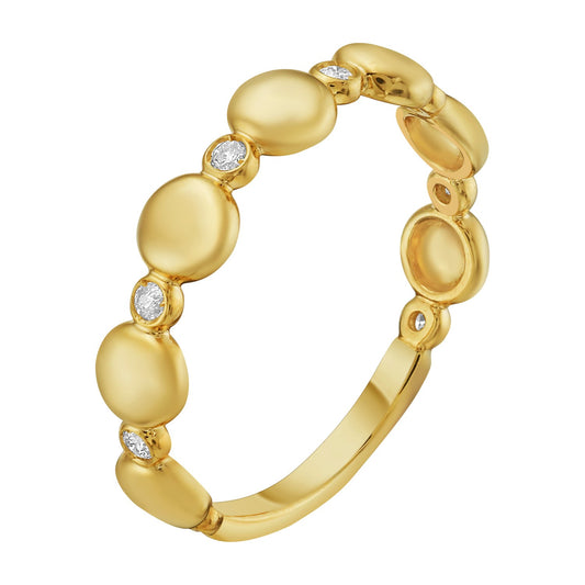 14K Yellow Gold Textured Rope Ring (4.00 mm)