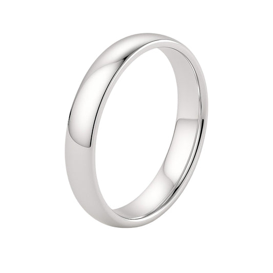 14k White Gold Comfort Fit Wedding Band(4.00 mm)